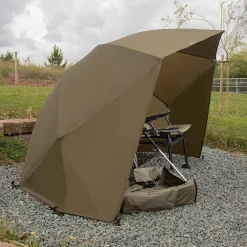 Korum Graphit Schirm/Shelter, 50" -Fisch Zubehoer Korum 50 Graphite Brolly Shelter 2