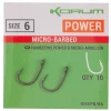 Korum Xpert Power Haken, Widerhaken -Fisch Zubehoer korum xpert power hook mirco barbed 1